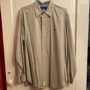 Ralph Lauren Men's Casual Button Down Shirt - Beige